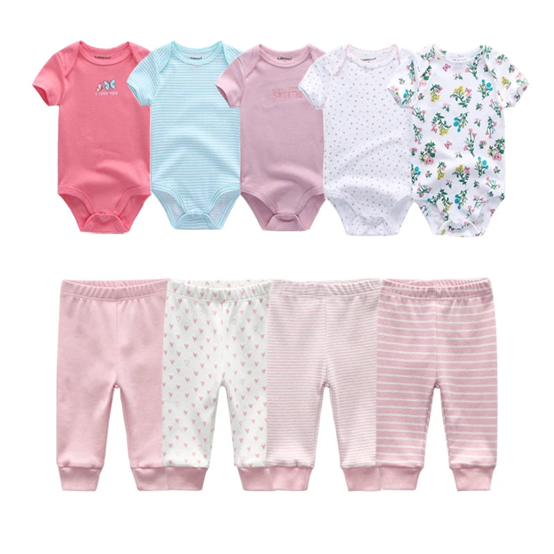 Baby Boy & Baby Girl Bodysuit Set