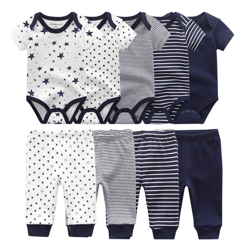 Baby Boy & Baby Girl Bodysuit Set