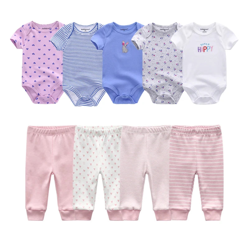 Baby Boy & Baby Girl Bodysuit Set