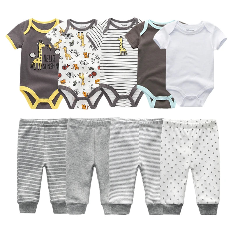 Baby Boy & Baby Girl Bodysuit Set