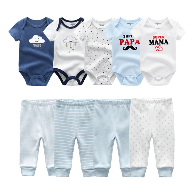 Baby Boy & Baby Girl Bodysuit Set