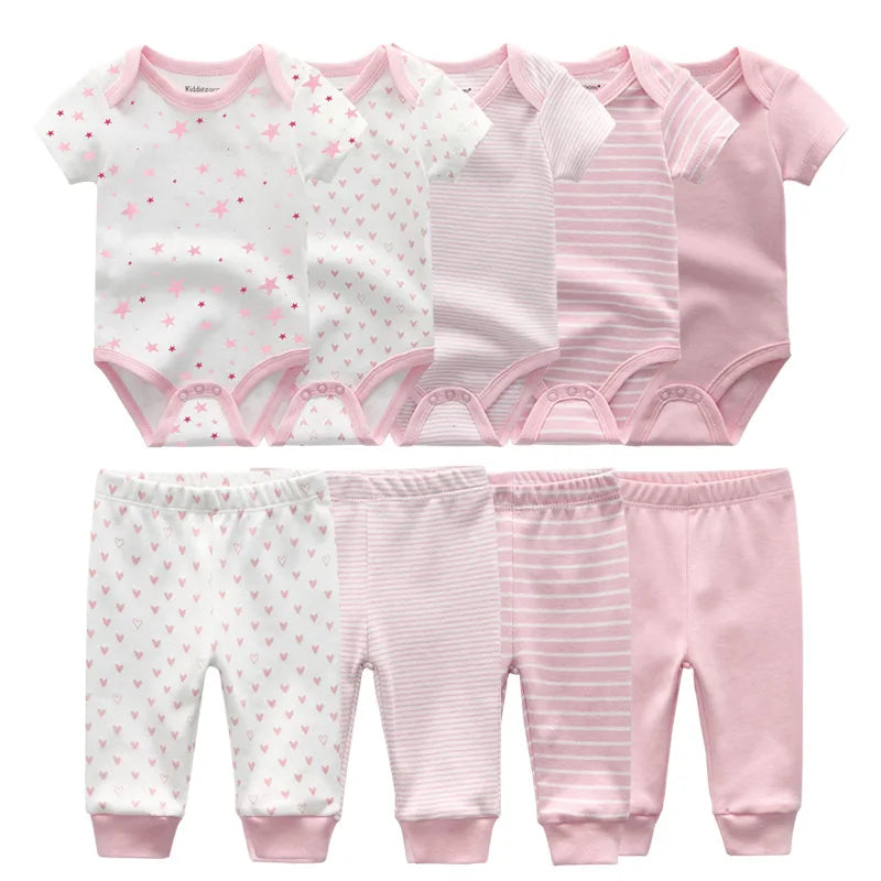 Baby Boy & Baby Girl Bodysuit Set
