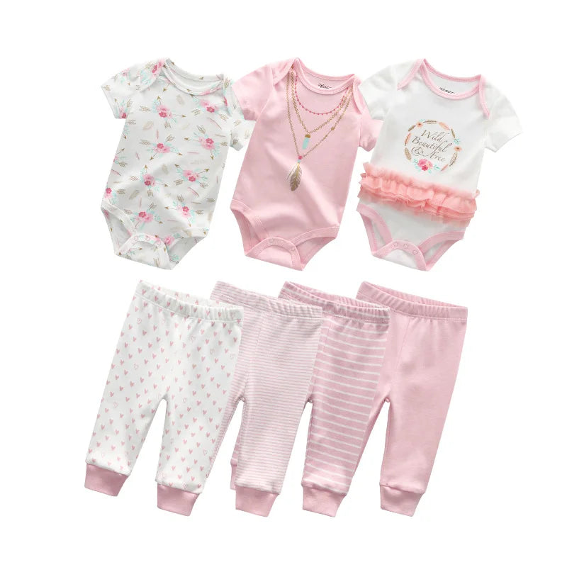 Baby Boy & Baby Girl Bodysuit Set