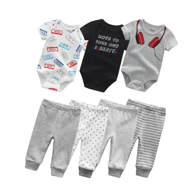 Baby Boy & Baby Girl Bodysuit Set
