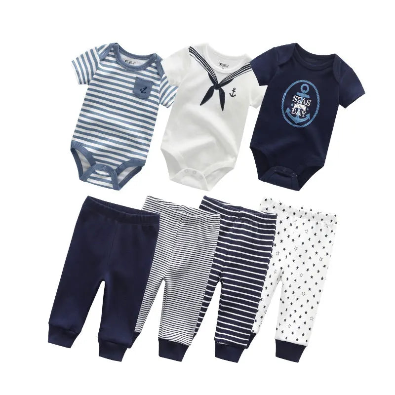 Baby Boy & Baby Girl Bodysuit Set
