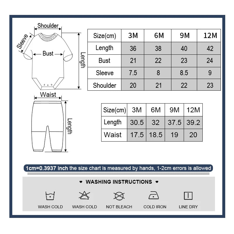 Baby Boy & Baby Girl Bodysuit Set