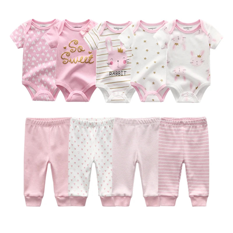 Baby Boy & Baby Girl Bodysuit Set