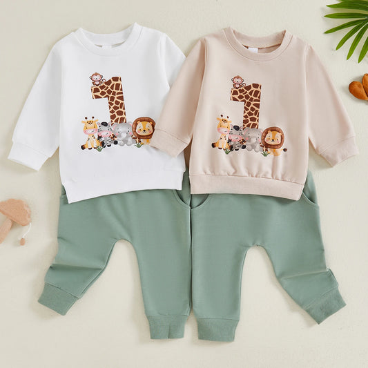 1st Birthday Sweatshirt Set